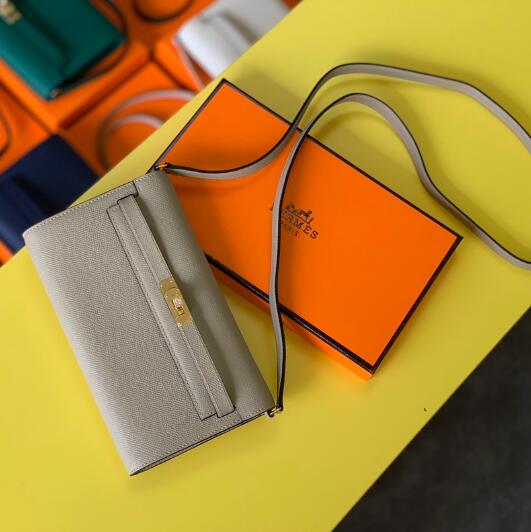 【エルメス HERMES】ケリートゥーゴー グリパール (80)エプソン ゴールド金具(50％手縫い＋50％マシン)